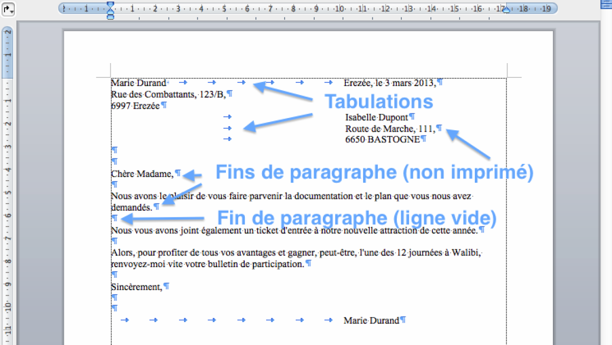 1ere lettres paragraphe écrire un mot
